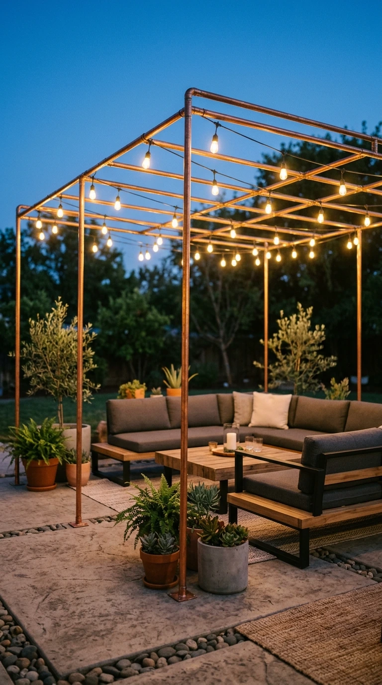 string light patio ideas 10