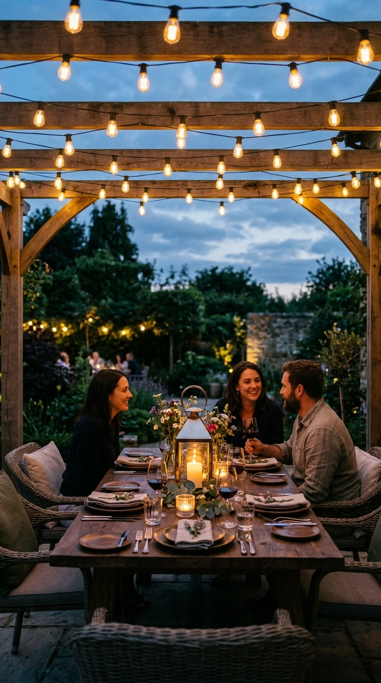 string light patio ideas 13