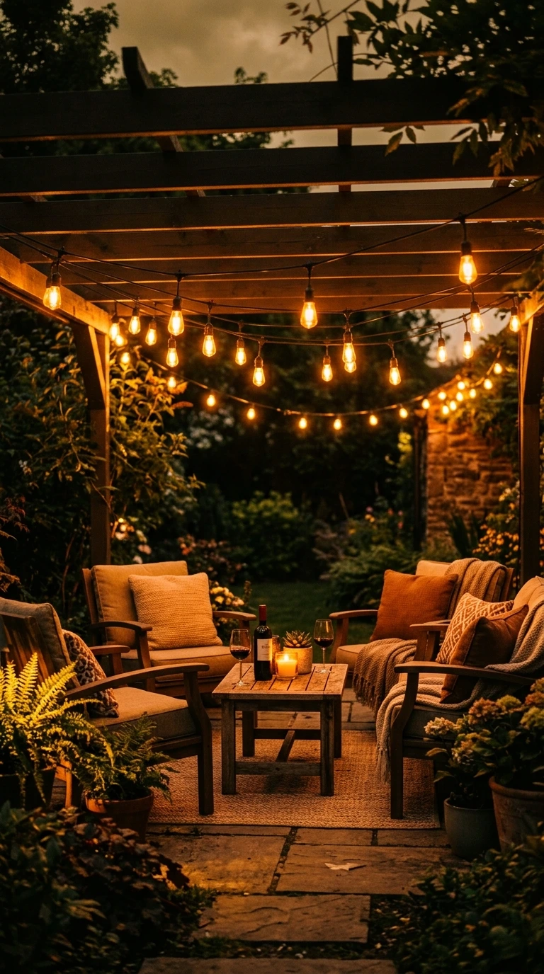 string light patio ideas 17
