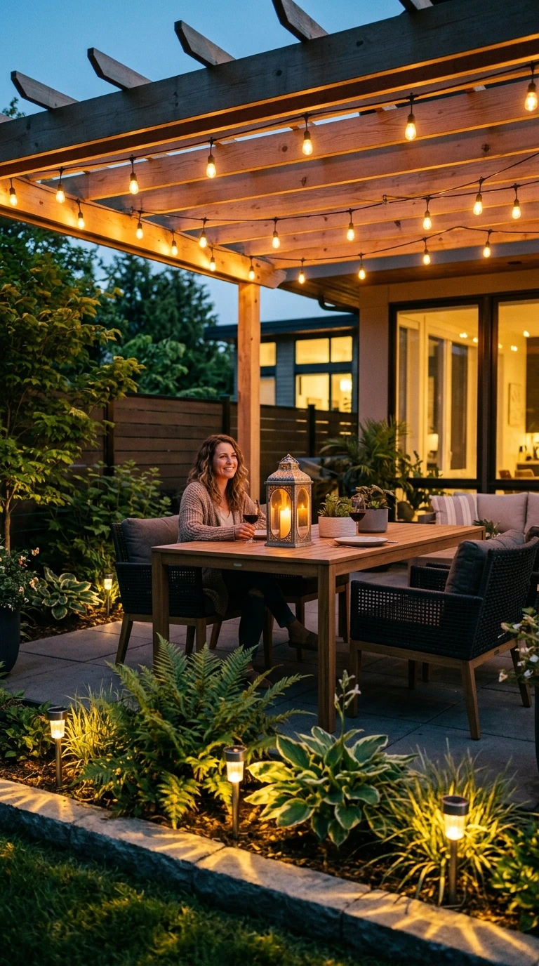 string light patio ideas 19