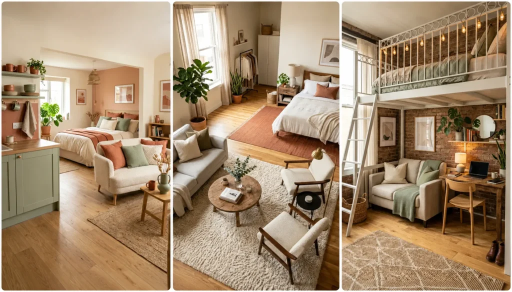 studio apartment decor inspiration