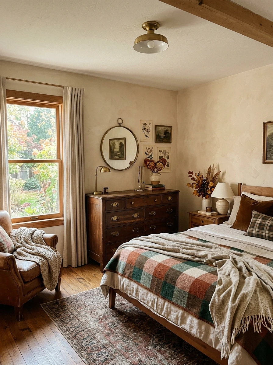 thrifted vintage fall room decor ideas aesthetic 20