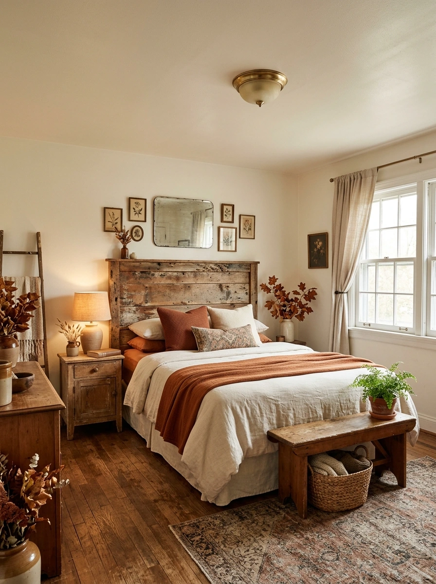 thrifted vintage fall room decor ideas aesthetic 24