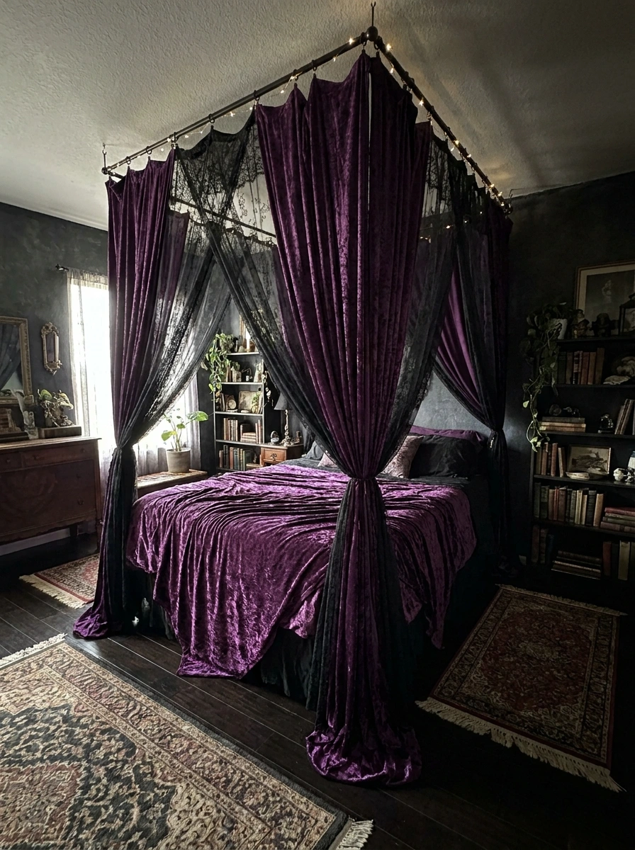 whimsigoth spooky fall bedroom decor cozy 1