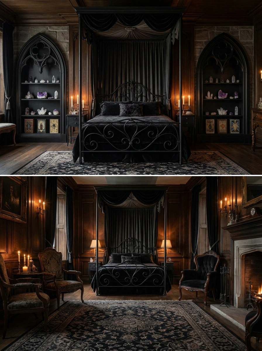 whimsigoth spooky fall bedroom decor cozy 10