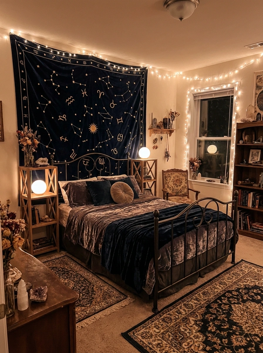 whimsigoth spooky fall bedroom decor cozy 11