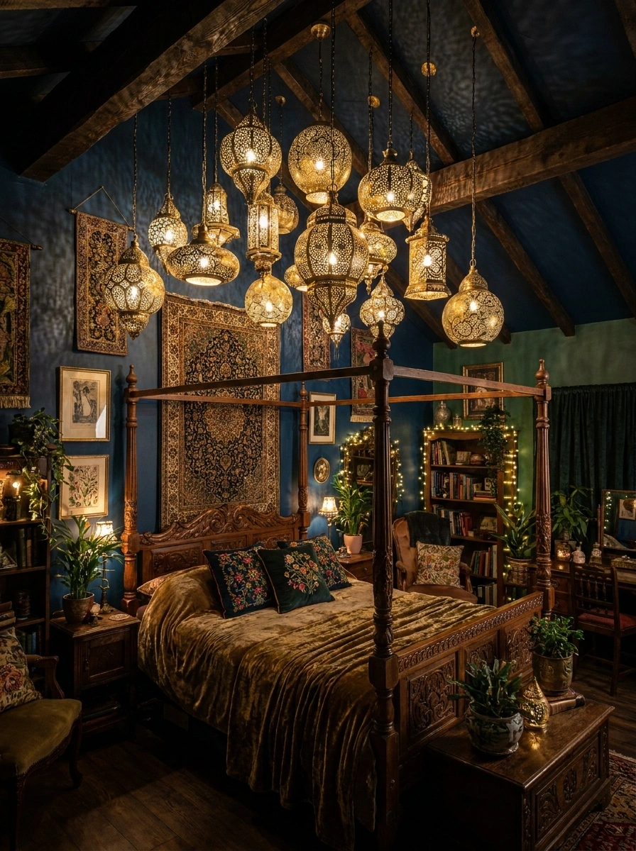 whimsigoth spooky fall bedroom decor cozy 19