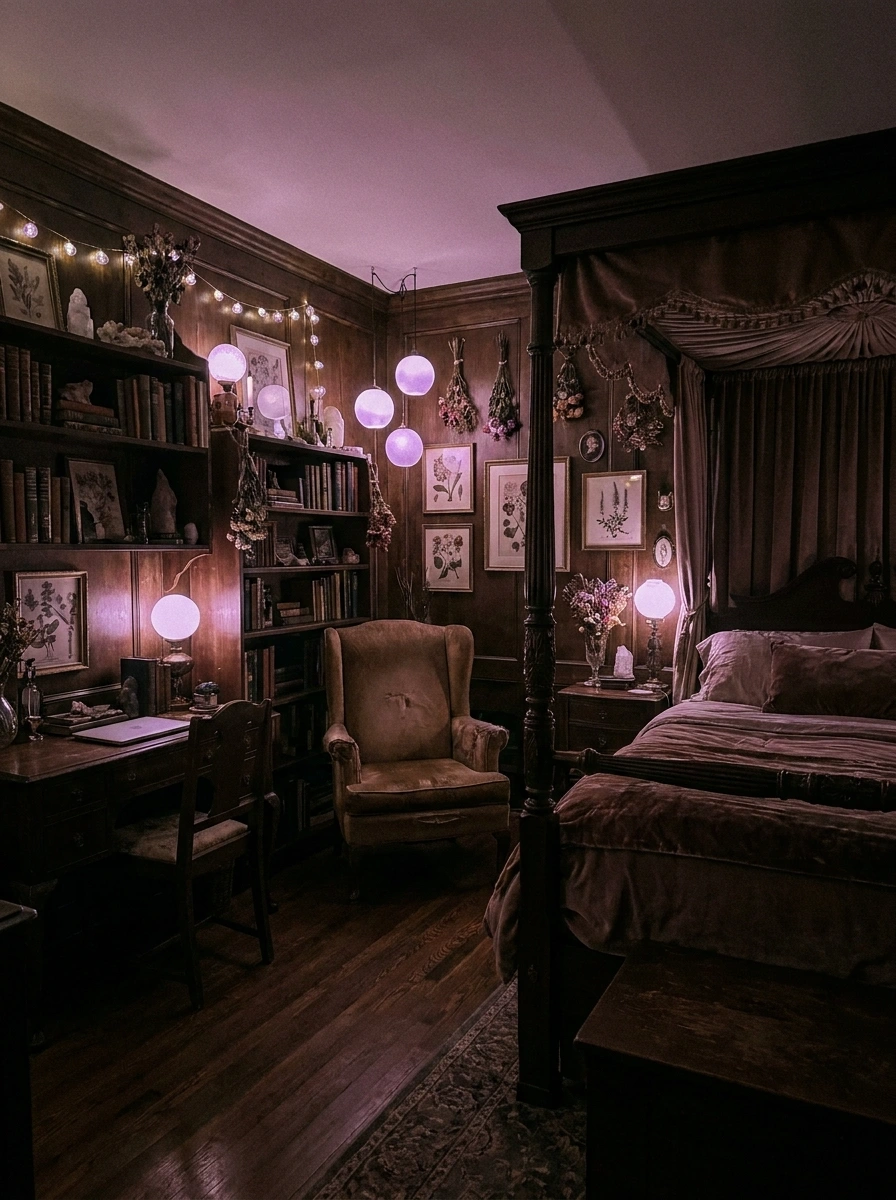 whimsigoth spooky fall bedroom decor cozy 24