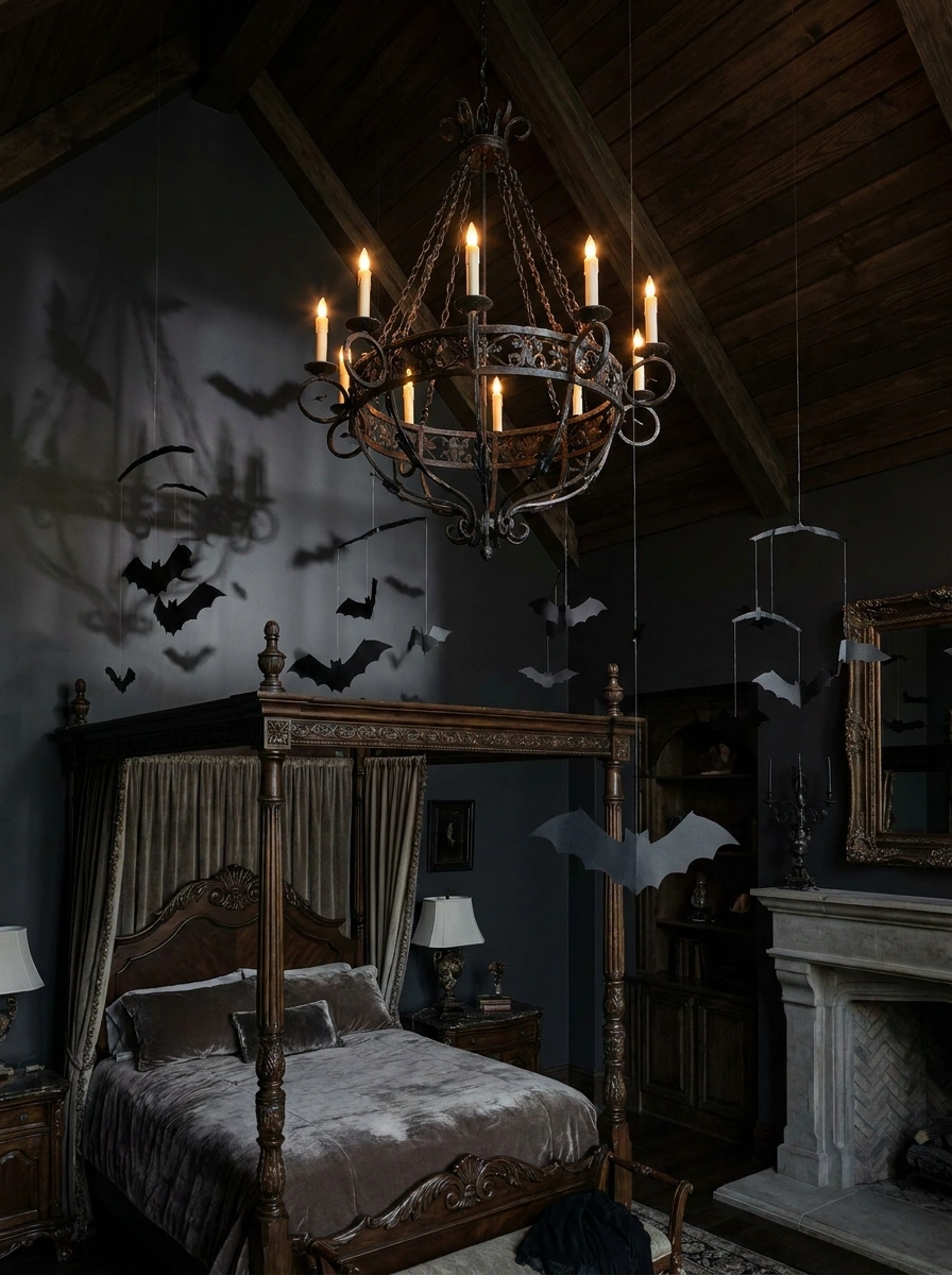 whimsigoth spooky fall bedroom decor cozy 3