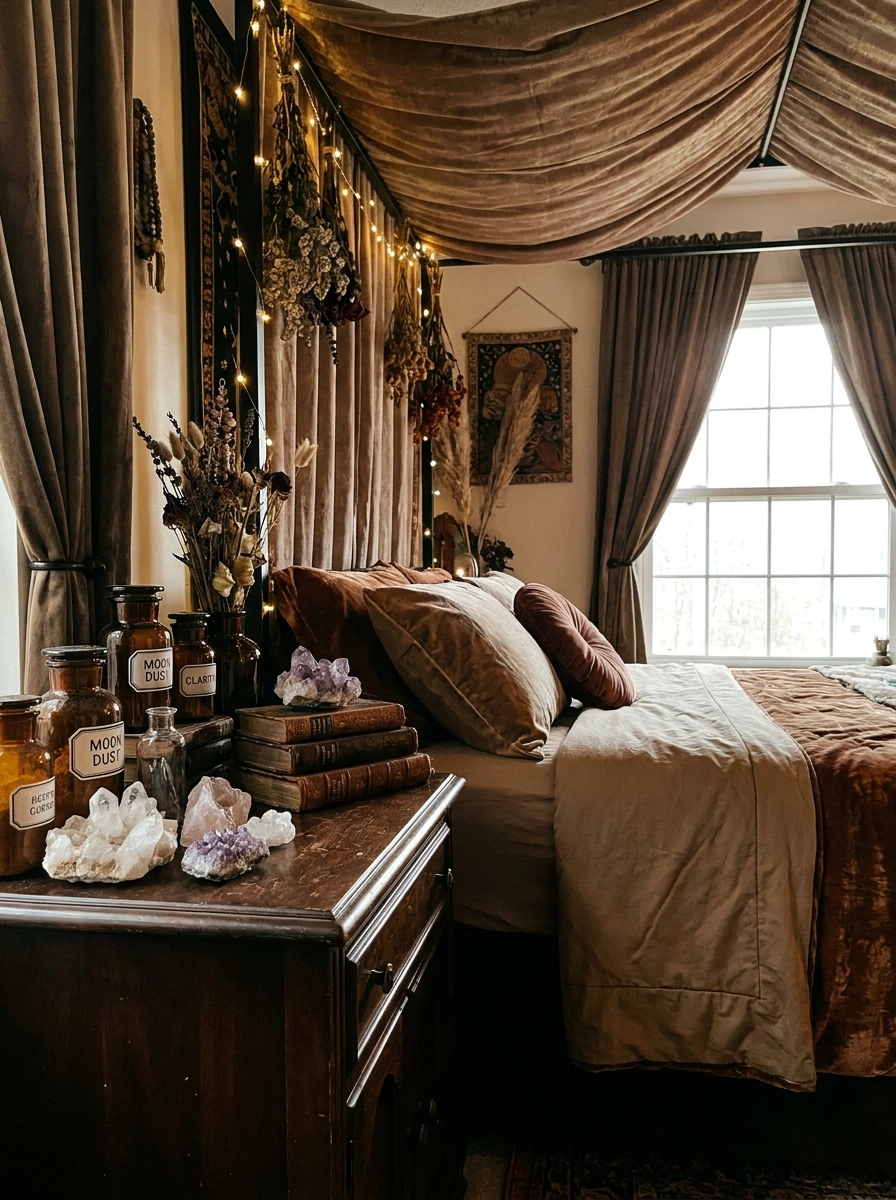 whimsigoth spooky fall bedroom decor cozy 4