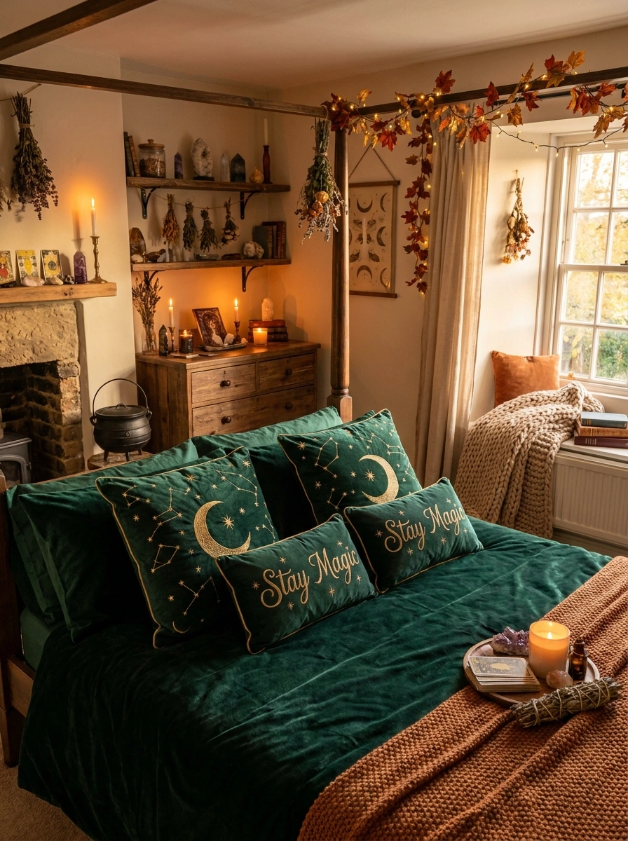 whimsigoth spooky fall bedroom decor cozy 5